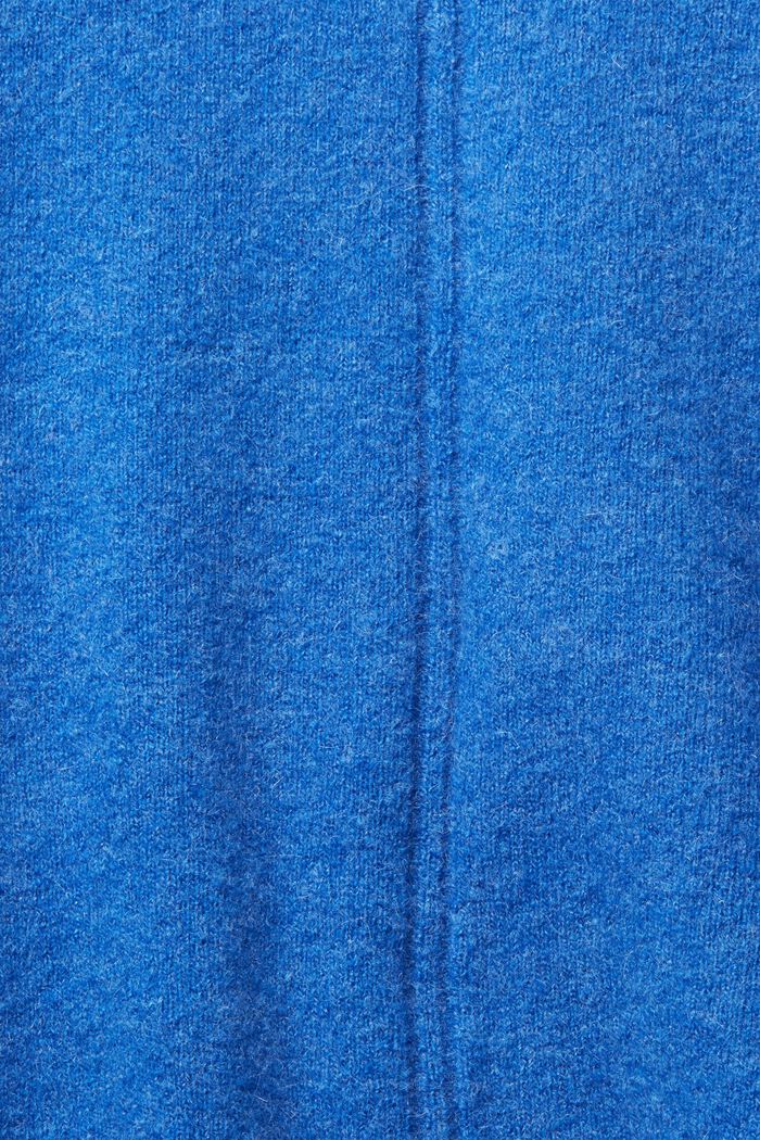 Con lana: pullover soffice con collo alto, BRIGHT BLUE, detail image number 1