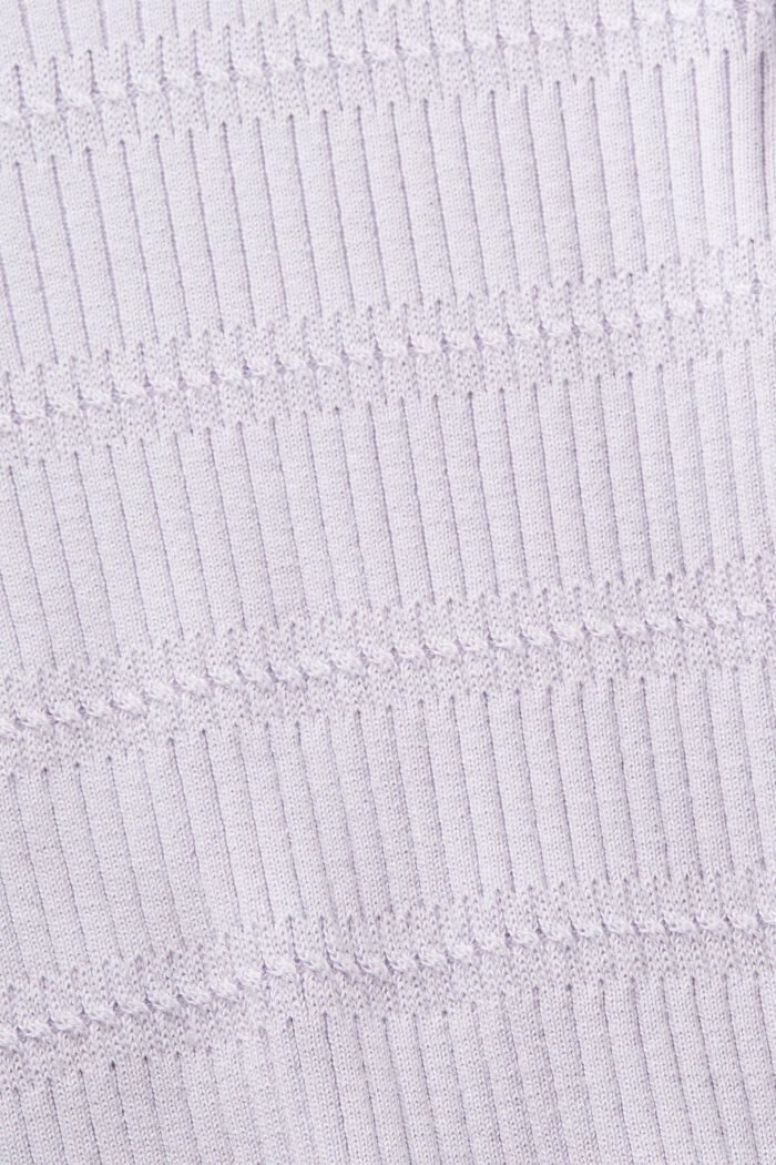 Pullover in maglia con girocollo, LAVENDER, detail image number 4