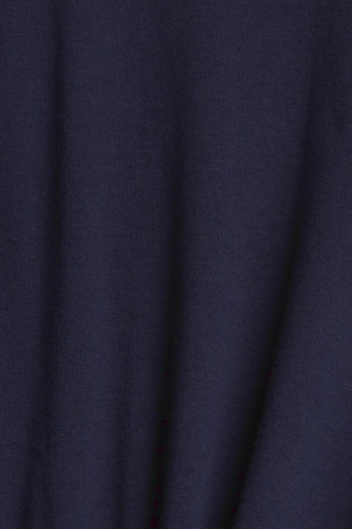 Pullover in maglia con lino, NAVY, detail image number 1