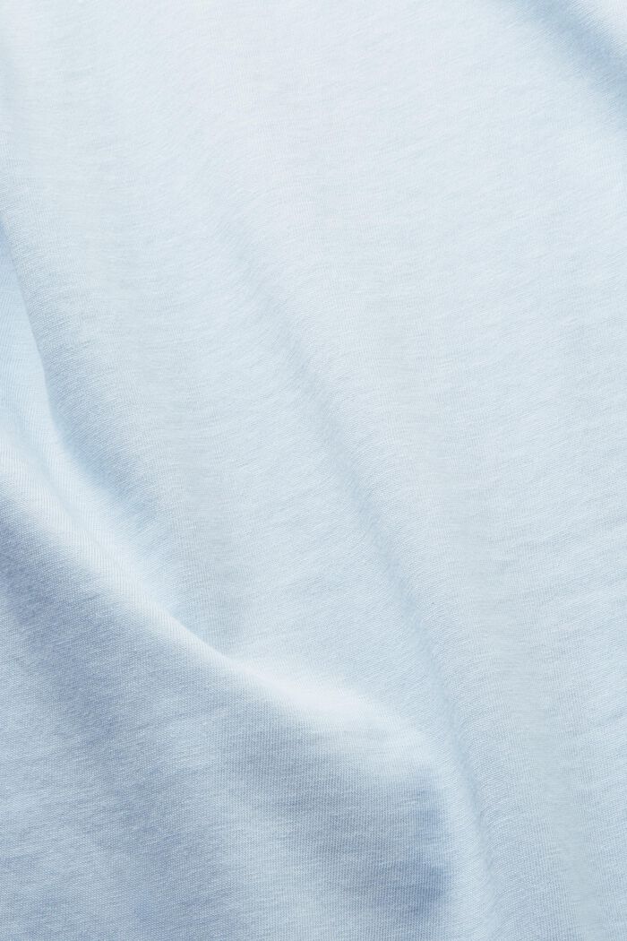T-shirt in jersey con stampa dietro, 100% cotone, PASTEL BLUE, detail image number 5