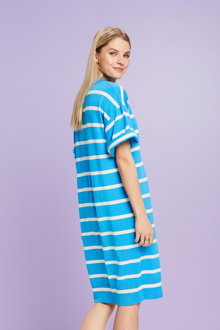 Abito oversize in maglia a righe, BRIGHT BLUE, detail image number 2