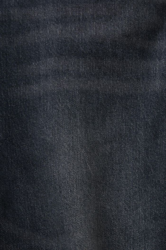 Jeans retrò taglio diritto a vita media, BLACK MEDIUM WASHED, detail image number 6