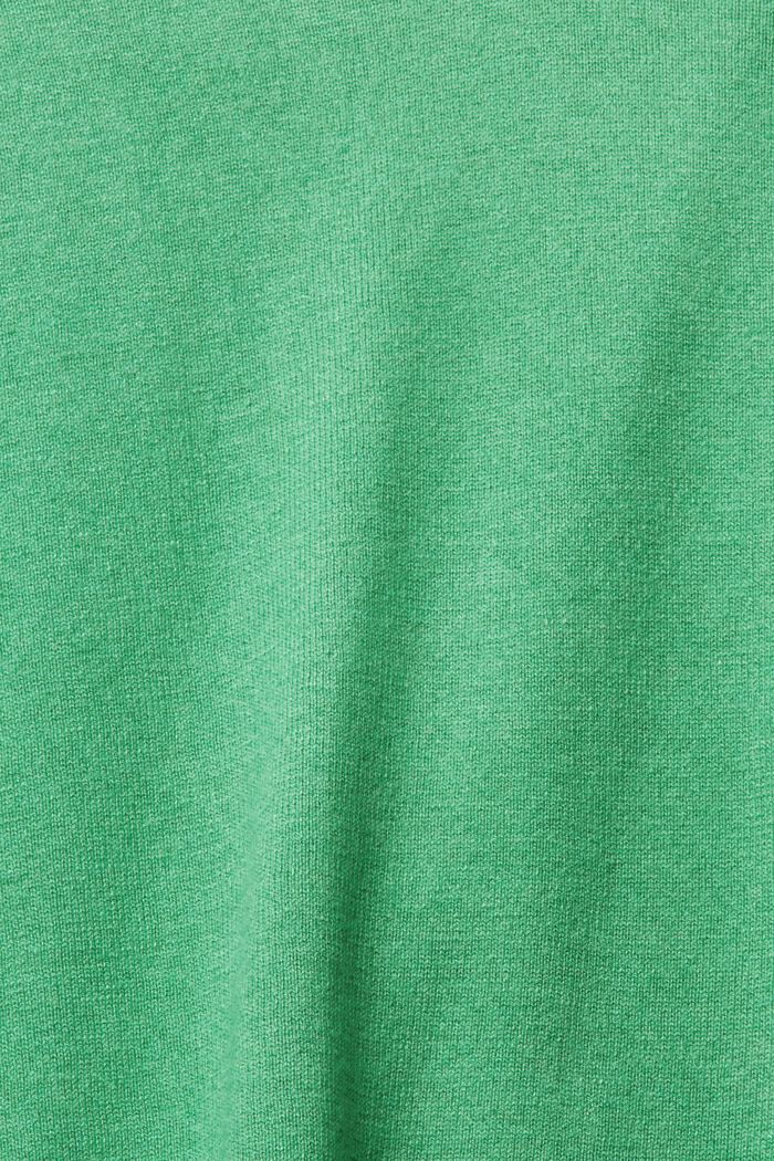 Pullover con scollo a V, GREEN, detail image number 1
