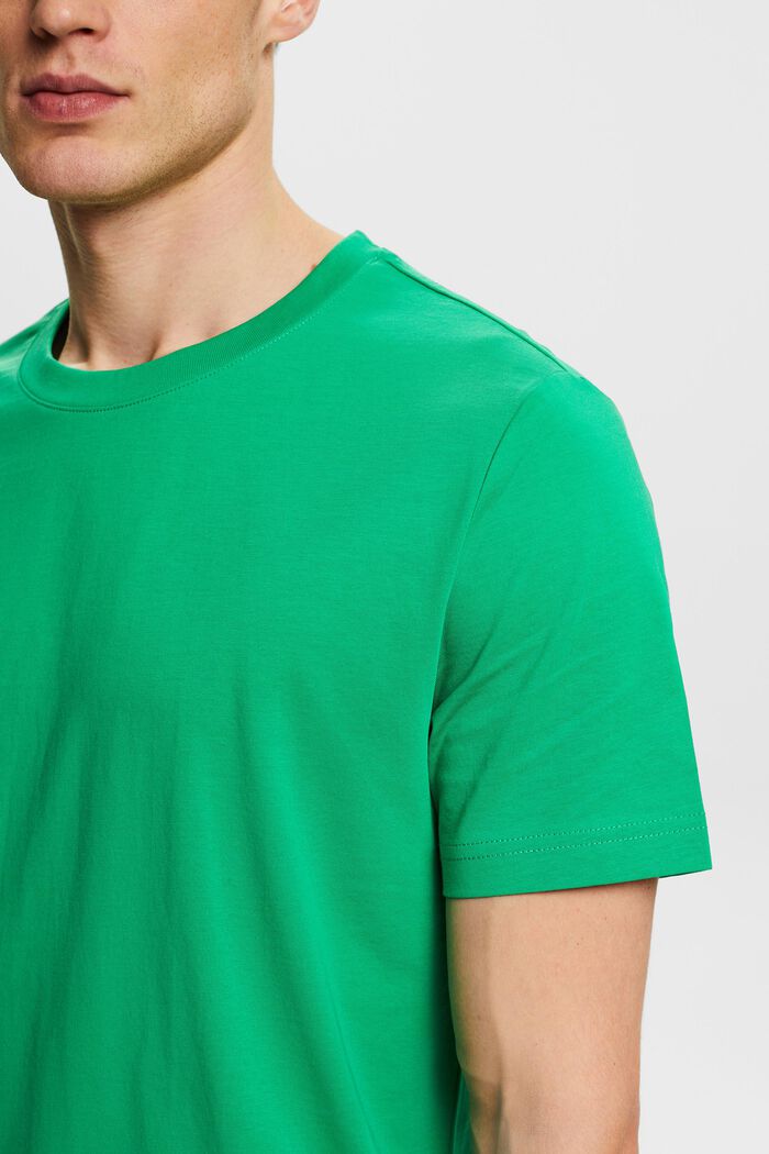 T-shirt girocollo in jersey, NEW GREEN, detail image number 2