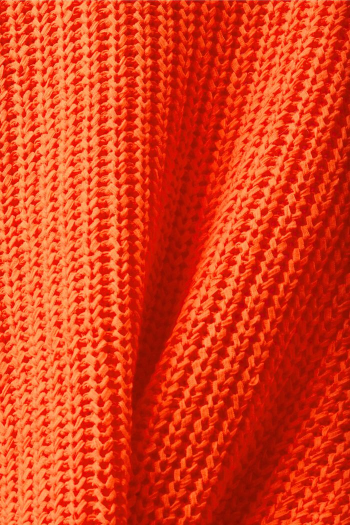 Cardigan in maglia larga, ORANGE RED, detail image number 5