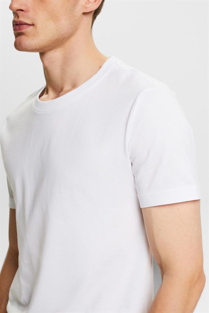 T-shirt in jersey di cotone biologico, WHITE, detail image number 2