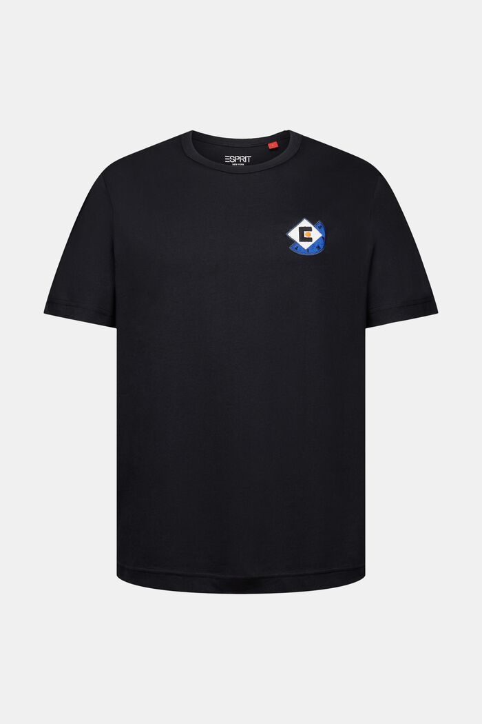 T-shirt con logo grafico, BLACK, detail image number 6