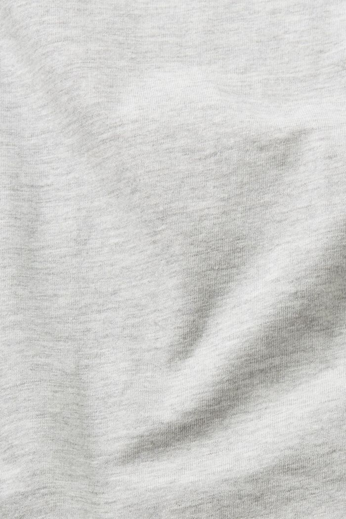 T-shirt in misto cotone, LENZING™ ECOVERO™, LIGHT GREY, detail image number 6