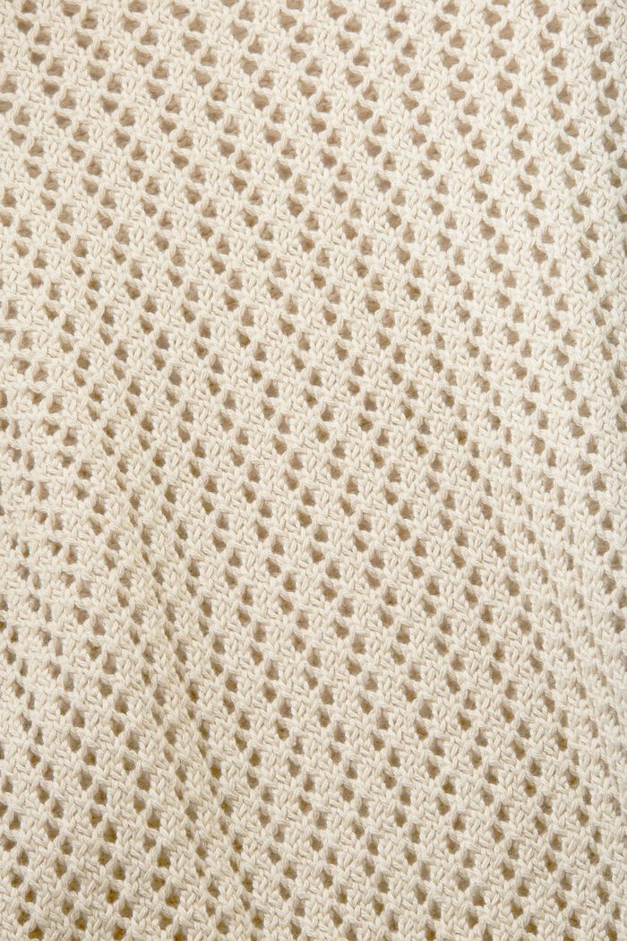 Pullover strutturato in cotone biologico, LIGHT TAUPE, detail image number 4