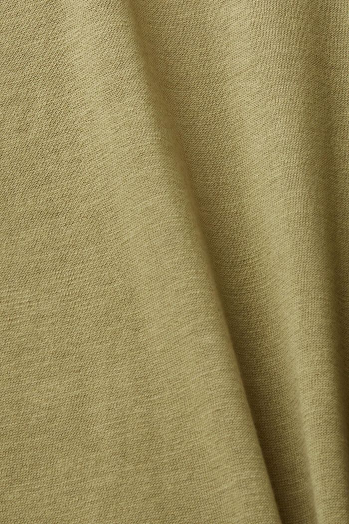Cardigan in maglia di puro cotone con cappuccio, LIGHT KHAKI, detail image number 5