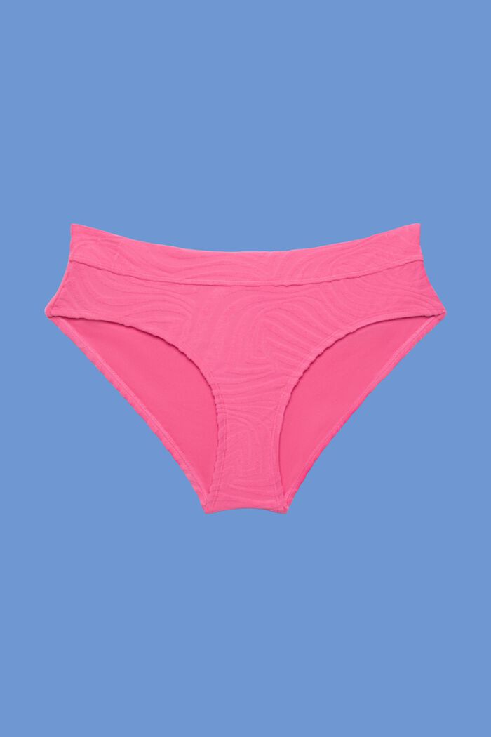 Riciclati: slip da bikini jacquard, PINK FUCHSIA, detail image number 4