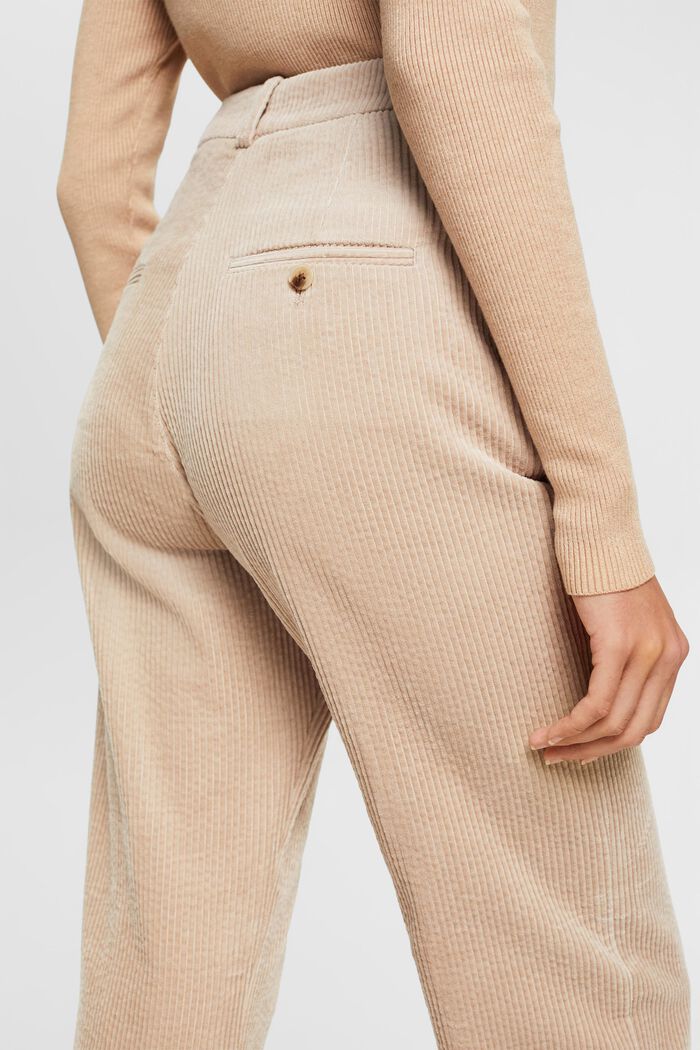 Pantaloni in velluto di cotone, LIGHT TAUPE, detail image number 3