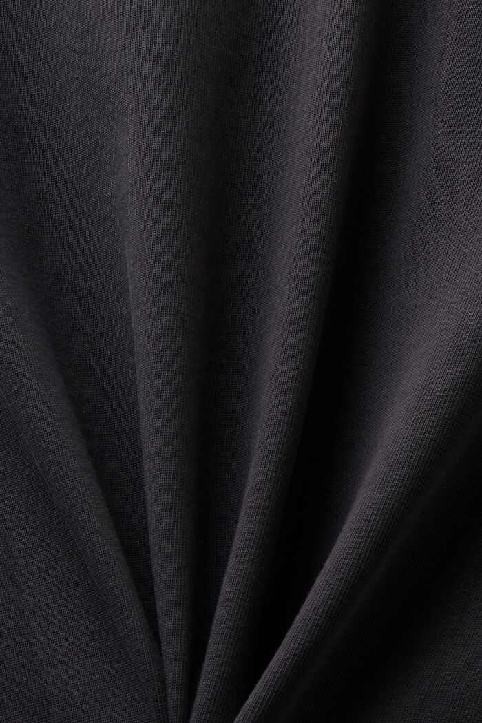 T-shirt a girocollo con logo, ANTHRACITE, detail image number 5