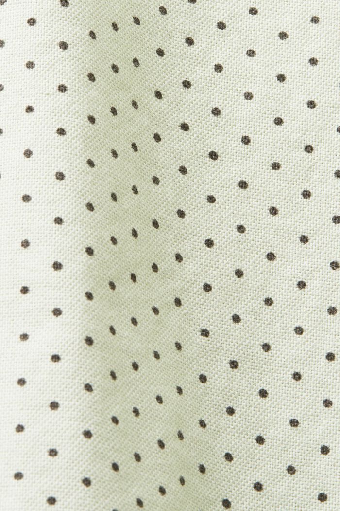 Camicia con stampa e colletto button down, LIGHT GREEN, detail image number 5