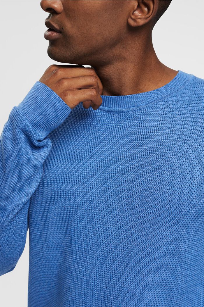 Maglione a righe, BLUE, detail image number 0
