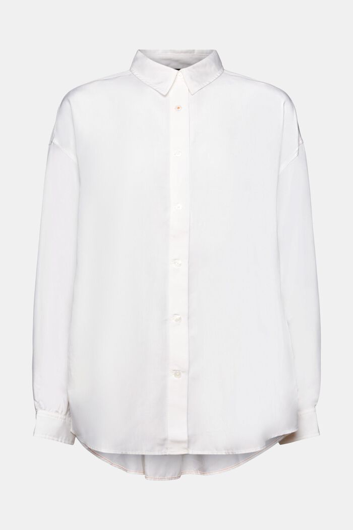 Camicia blusata oversize, WHITE, detail image number 7