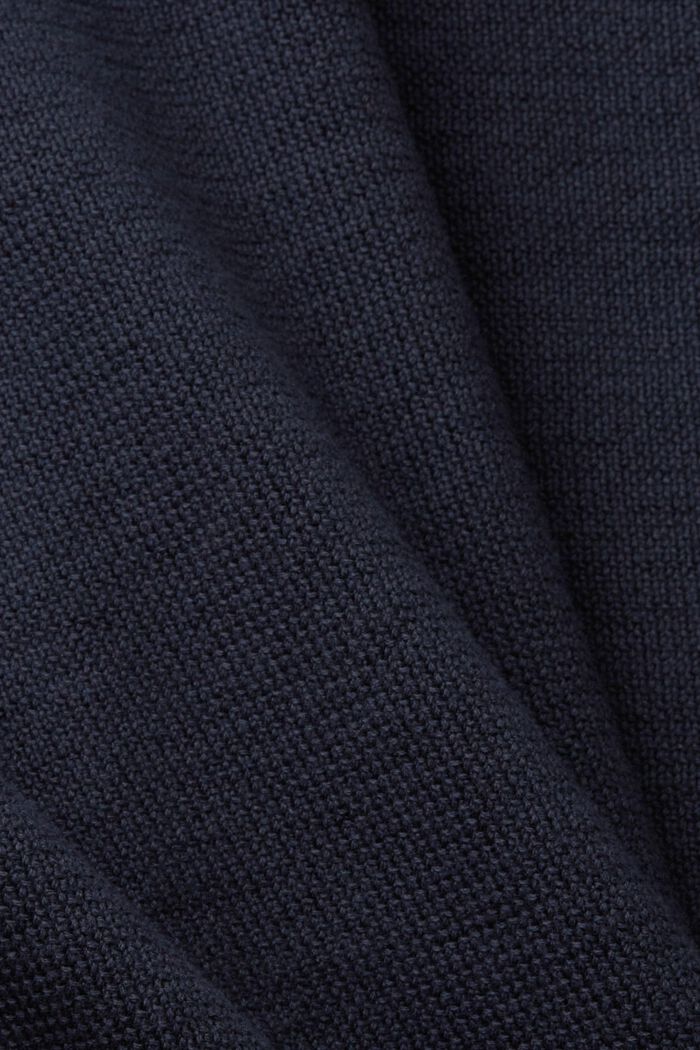 Cardigan con zip, 100% cotone, NAVY, detail image number 5