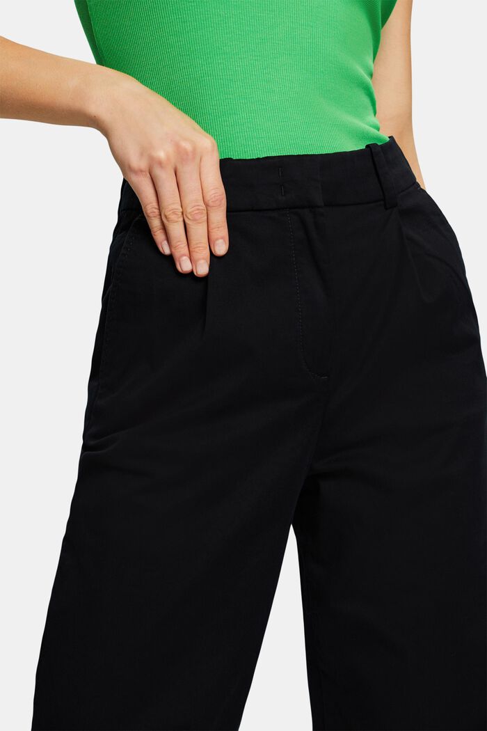 Pantaloni chino a gamba larga, BLACK, detail image number 2