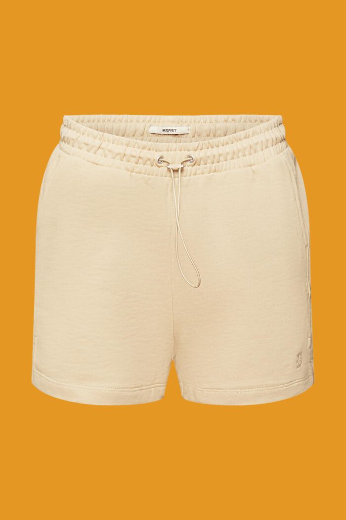Pantaloncini felpati, 100% cotone, KHAKI BEIGE, detail image number 6
