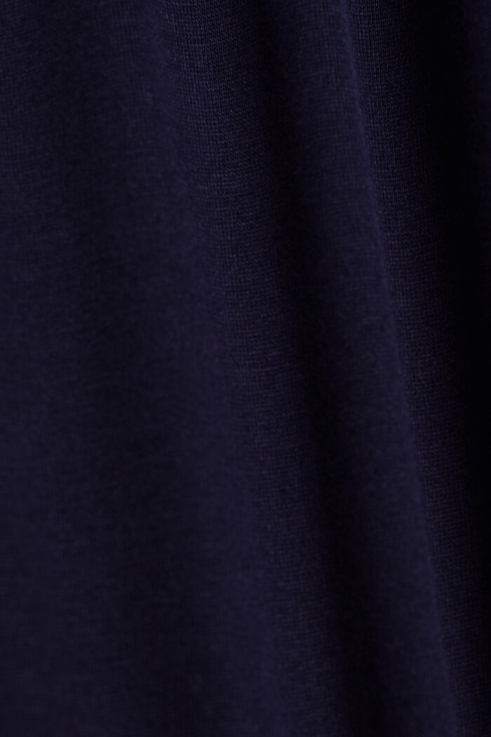 Maglia girocollo a maniche lunghe slim, NAVY, detail image number 5