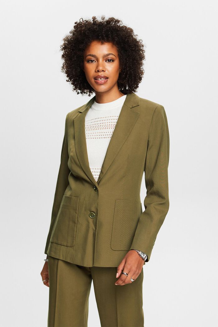 Mix and Match Blazer monopetto, KHAKI GREEN, detail image number 0