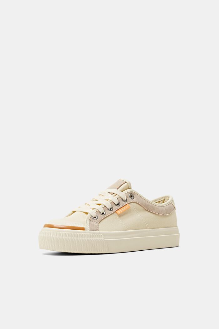 Sneakers dalla suola con plateau, LIGHT BEIGE, detail image number 2