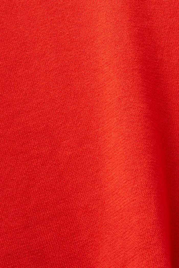 Pullover girocollo a manica corta, RED, detail image number 5
