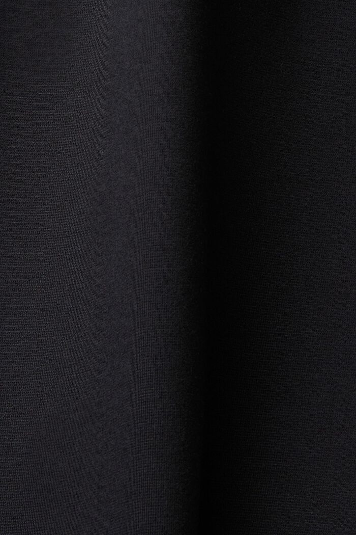 Abito polo in jersey con zip, BLACK, detail image number 5