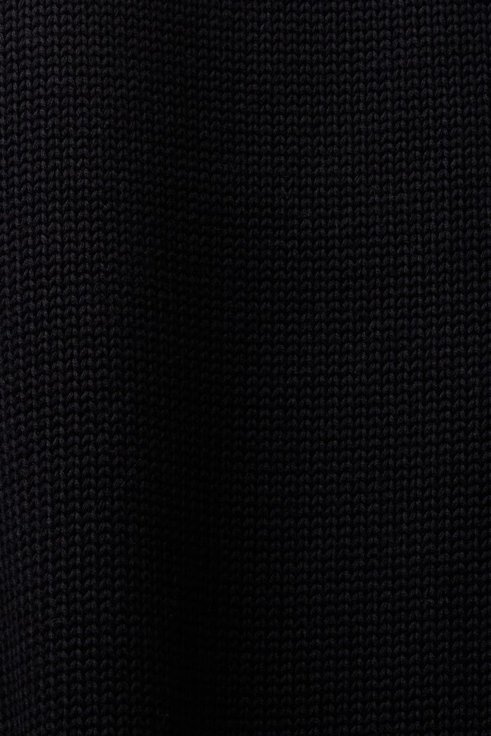 Abito mini in maglia a dolcevita, BLACK, detail image number 5