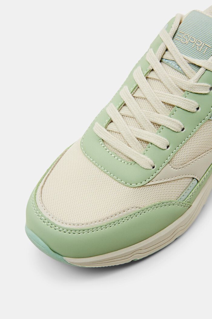 Sneakers in similpelle, LIGHT GREEN, detail image number 3