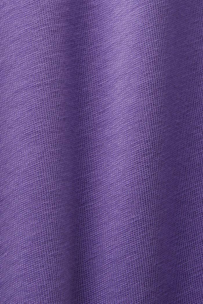 CURVY T-shirt di cotone con stampa frontale, PURPLE, detail image number 1