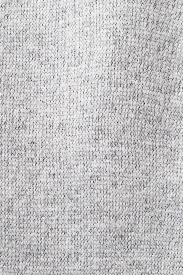 Pantaloni in maglia di misto lana e cashmere con motivo norvegese, LIGHT GREY, detail image number 5