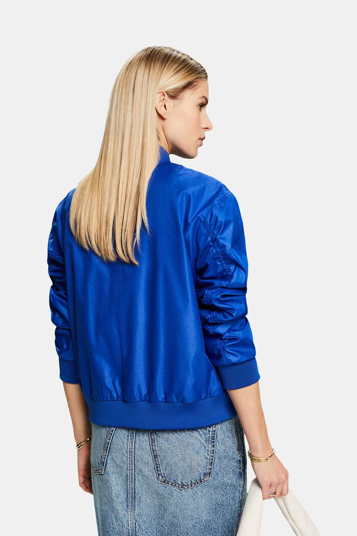 Giacca bomber in raso, BRIGHT BLUE, detail image number 2