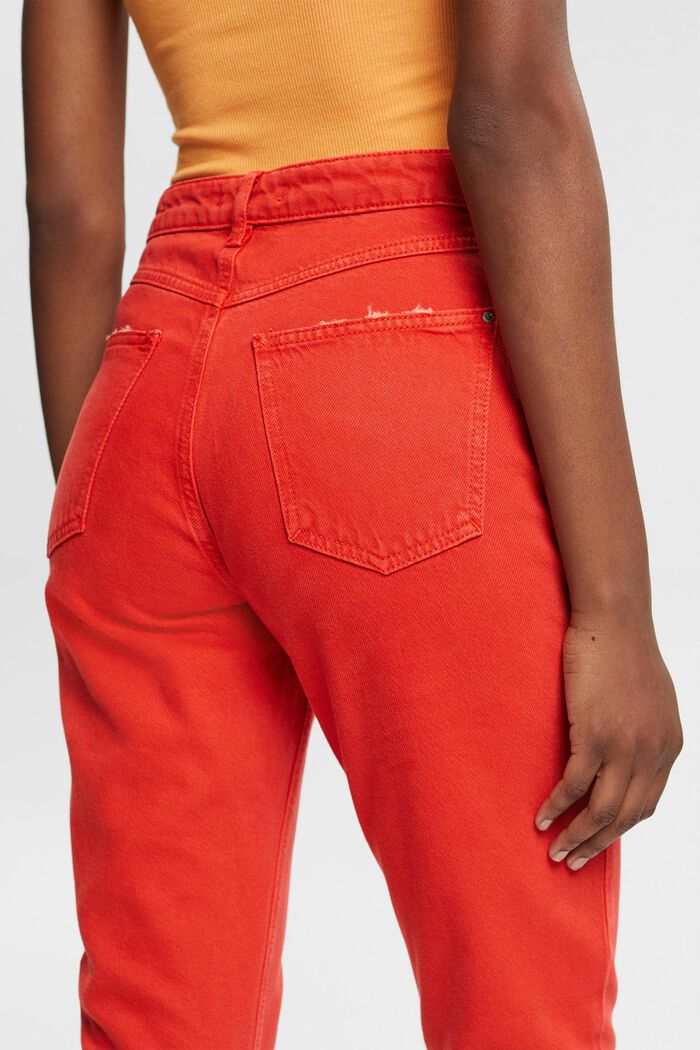 Pantaloni con vestibilità mom, ORANGE RED, detail image number 0