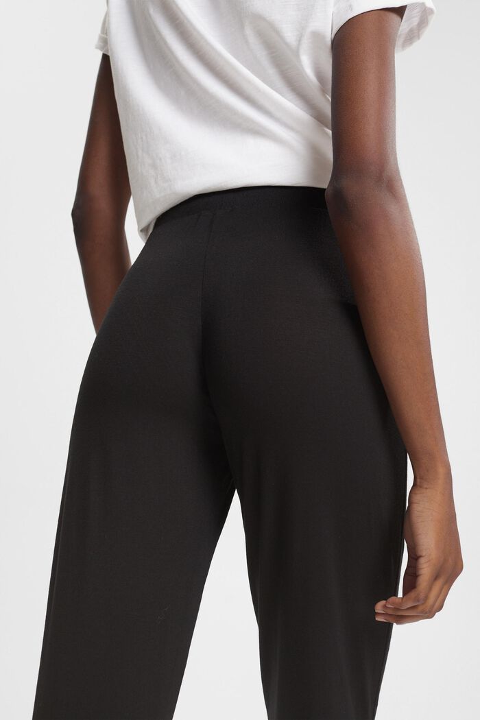 Pantaloni da pigiama in LENZING™ ECOVERO™, BLACK, detail image number 4