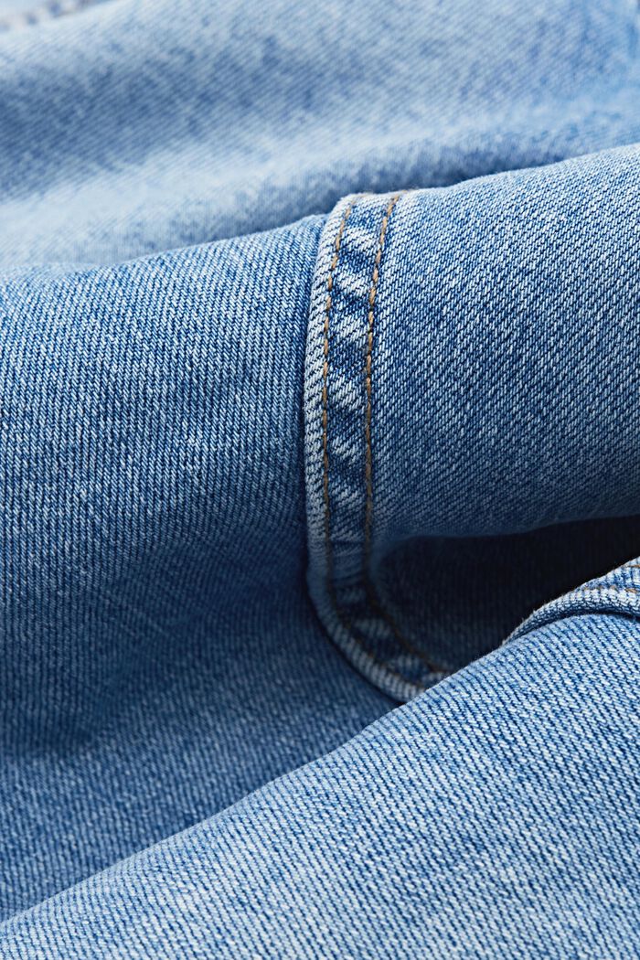 Jeans elasticizzati con cotone biologico, BLUE LIGHT WASHED, detail image number 1