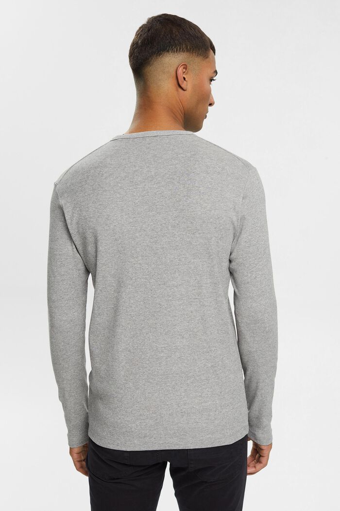Maglia a manica lunga in jersey, MEDIUM GREY, detail image number 4