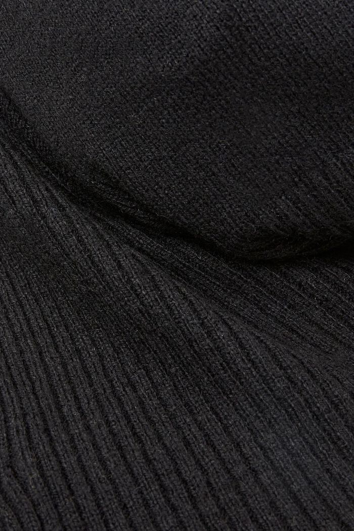 Sciarpa a maglia, LENZING™ ECOVERO™, BLACK, detail image number 1