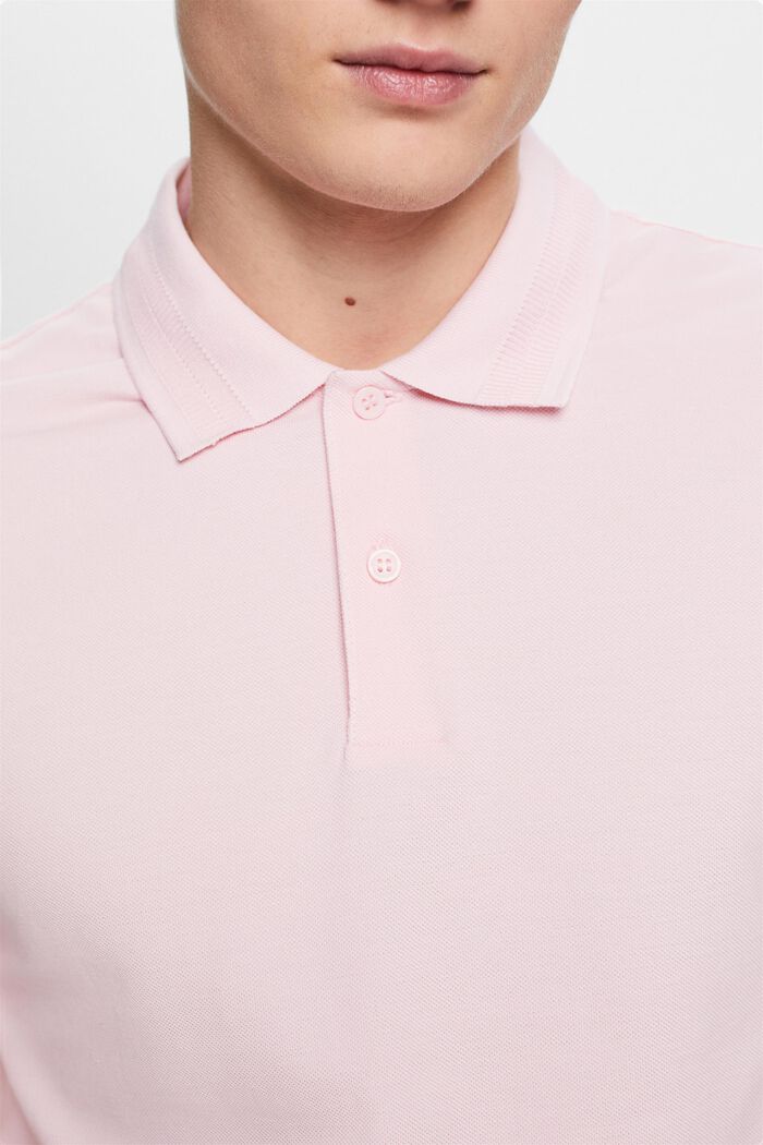 Polo in piqué di cotone Pima, PASTEL PINK, detail image number 2