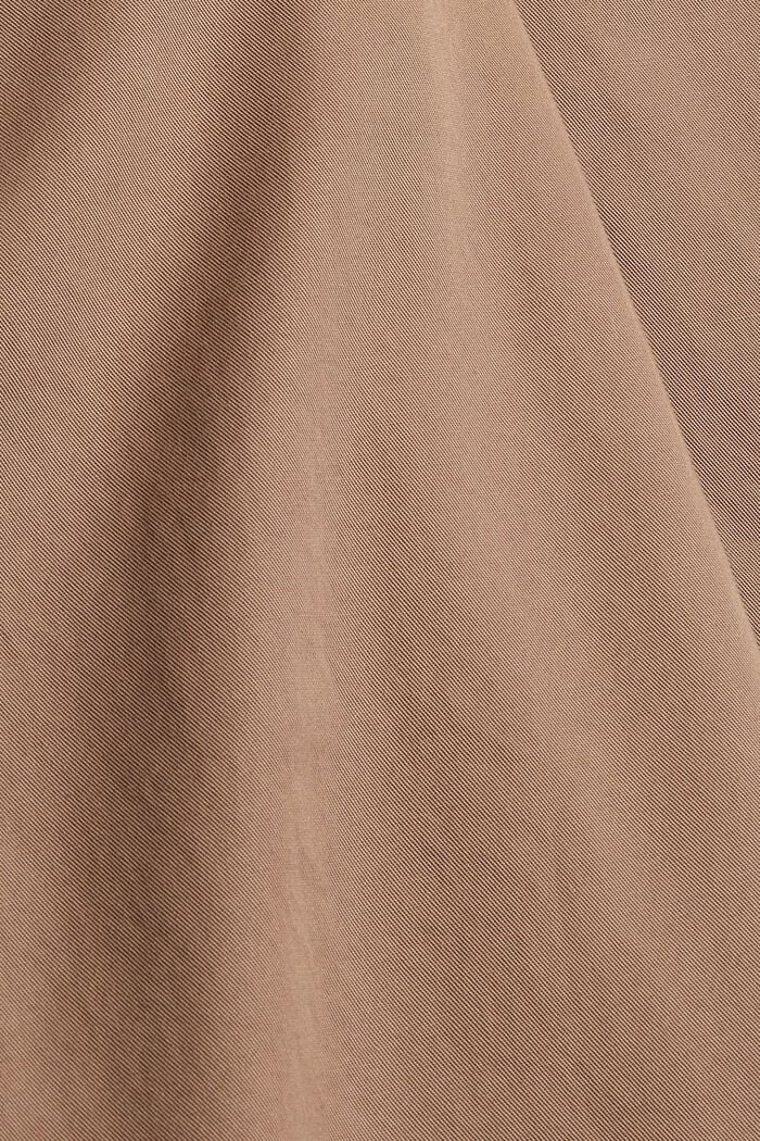 Chino con vita alta, 100% cotone Pima, TAUPE, detail image number 4