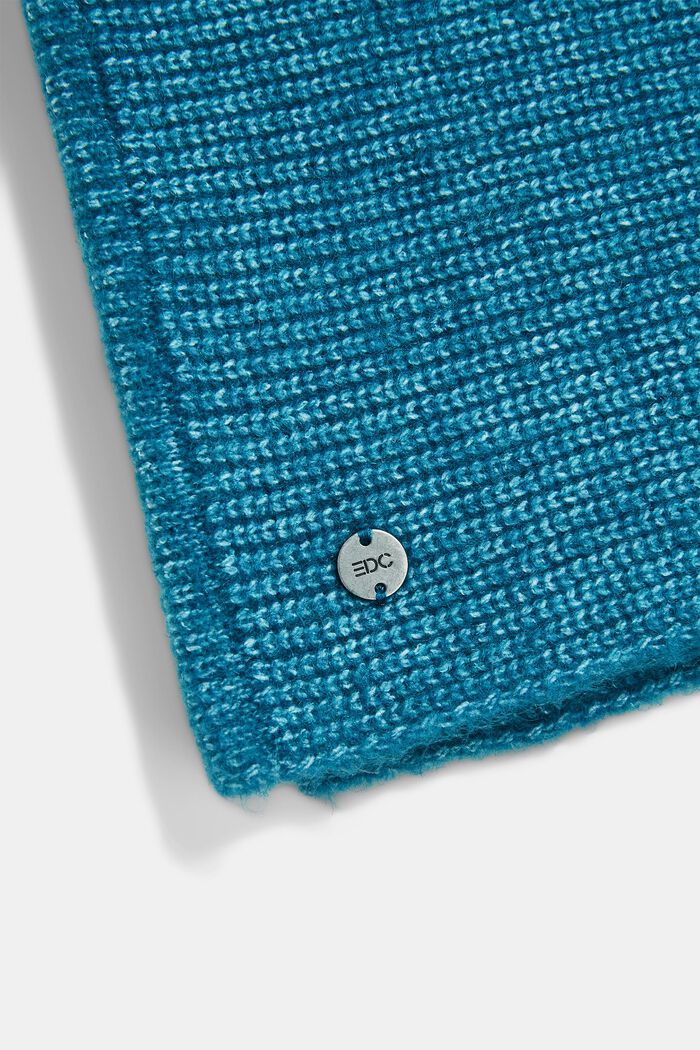 Sciarpa circolare in maglia, TEAL BLUE, detail image number 1