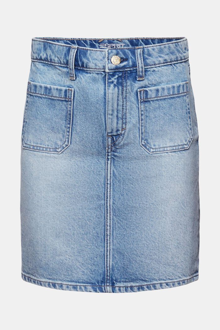 Minigonna di jeans, BLUE LIGHT WASHED, detail image number 5