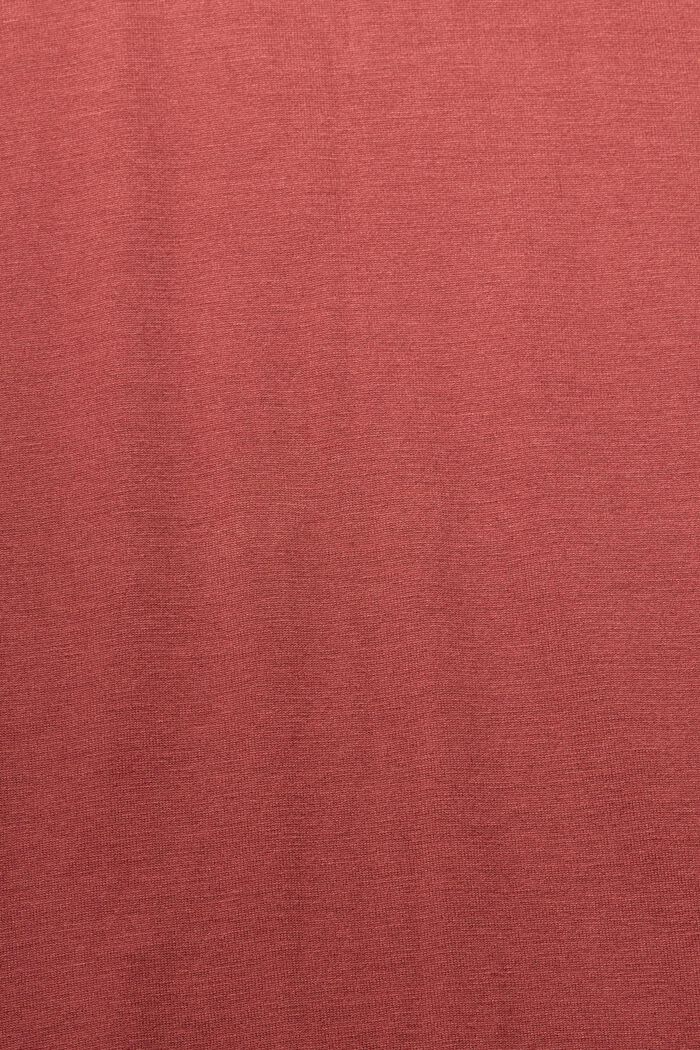 T-shirt con stampa metallizzata, LENZING™ ECOVERO™, TERRACOTTA, detail image number 6