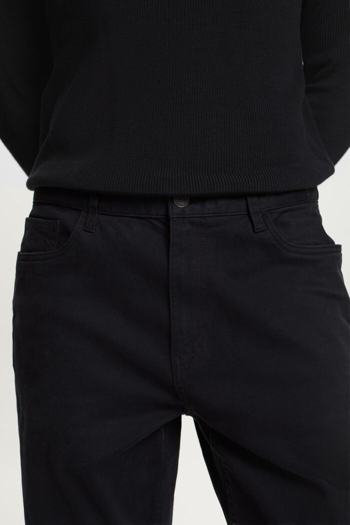 Pantaloni classici dritti, BLACK, detail image number 2
