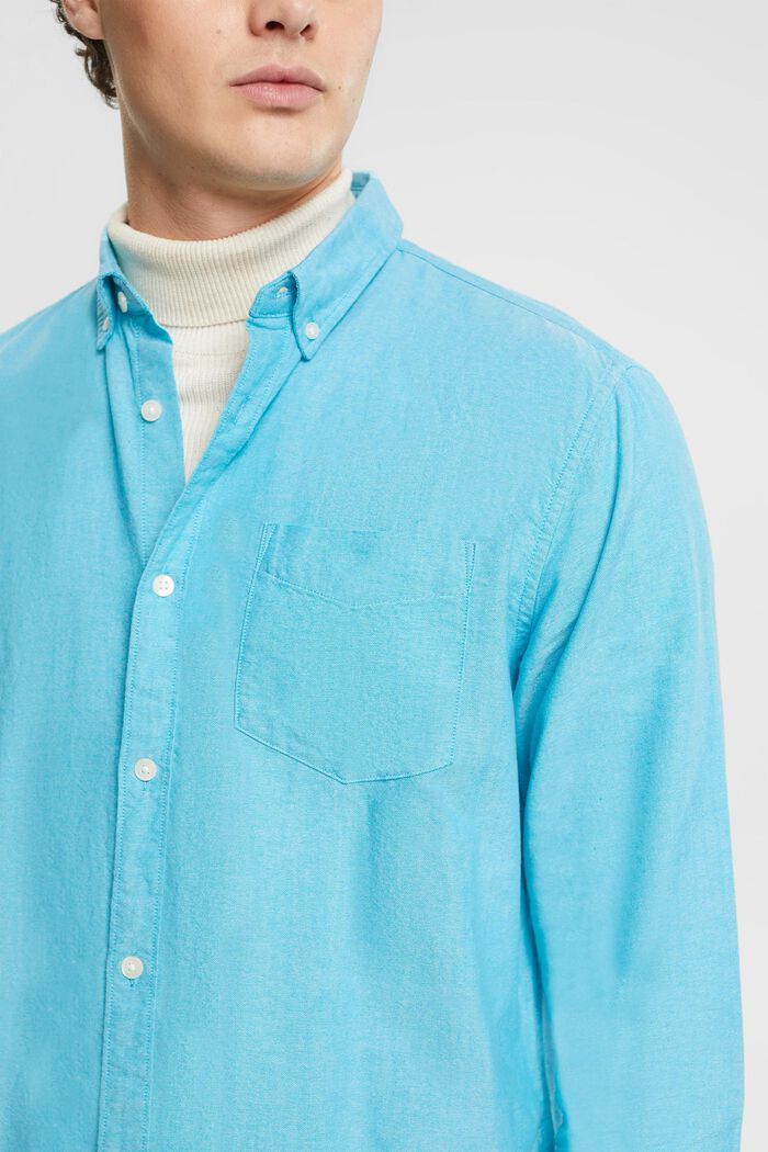 Camicia button-down, AQUA GREEN, detail image number 2