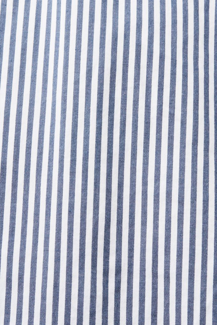 Camicia a righe in popeline di cotone, GREY BLUE, detail image number 5