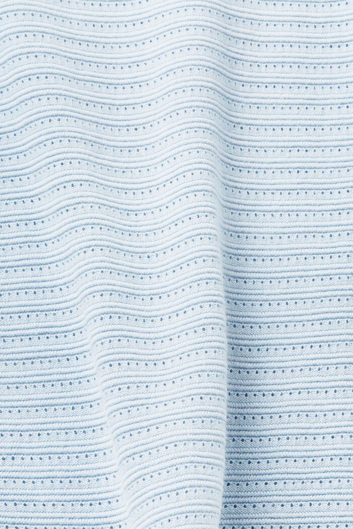 Maglione in maglia mista a righe, PASTEL BLUE, detail image number 5