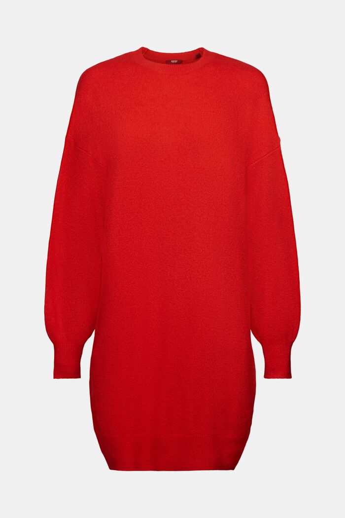 Abito mini in maglia, RED, detail image number 6