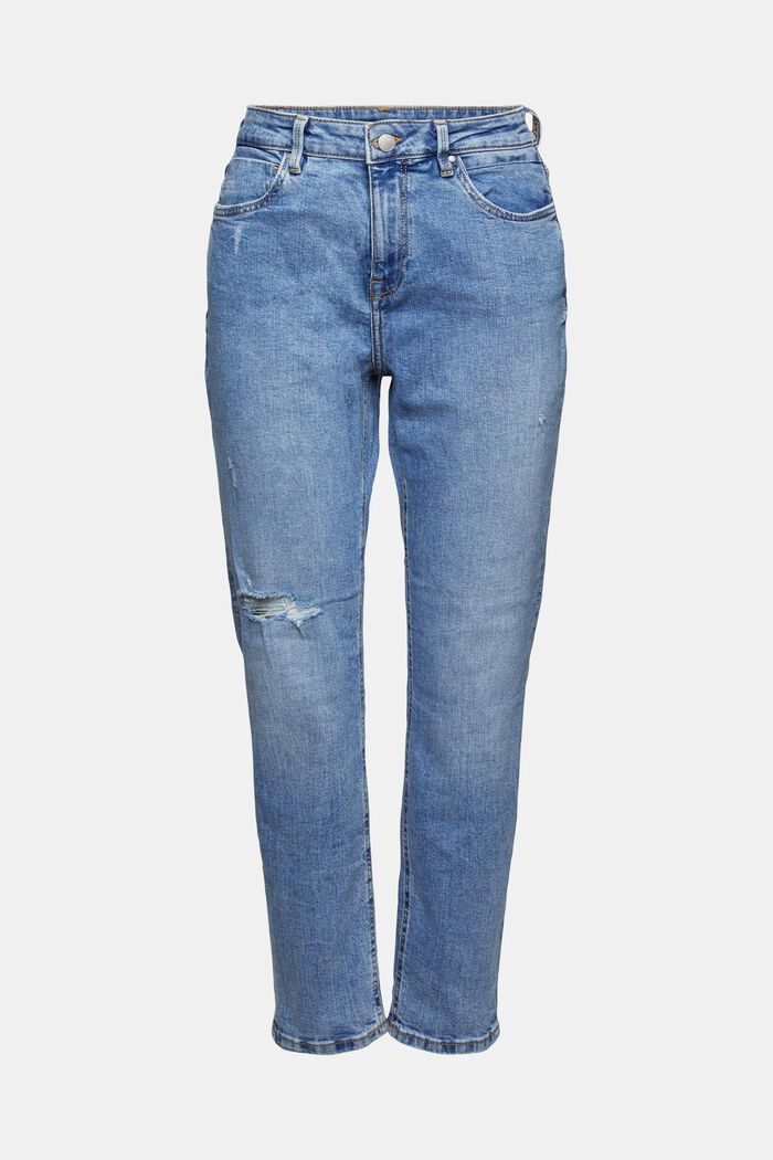 Jeans boyfriend con effetti consumati