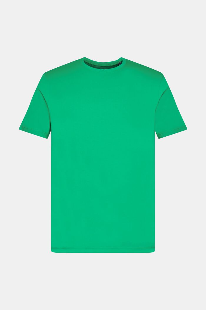 T-shirt slim fit in cotone Pima, GREEN, detail image number 6